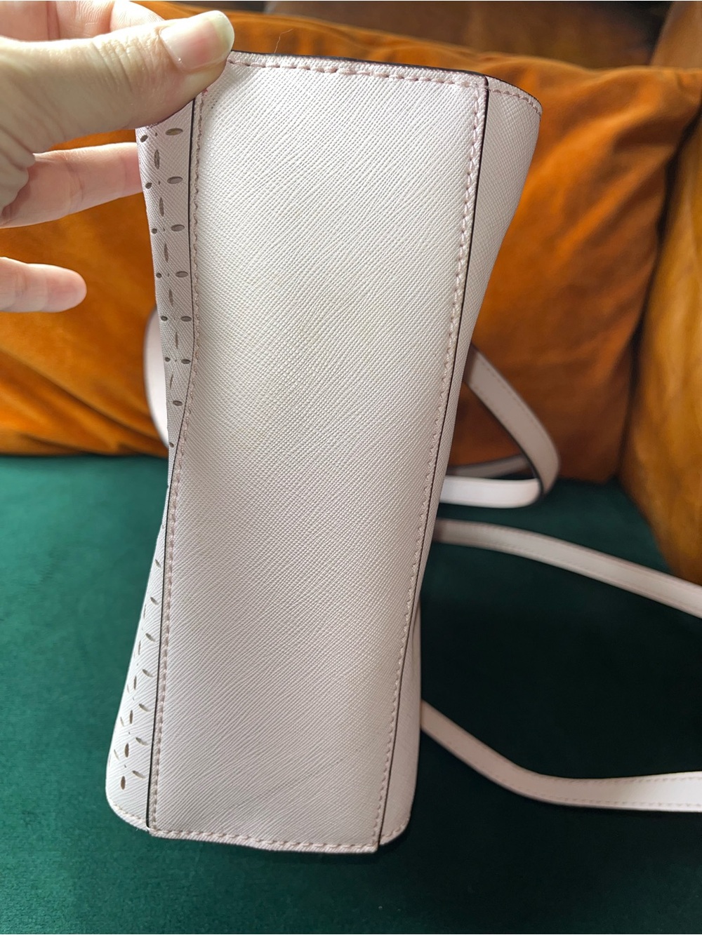 kate spade Pink Perforated Leather Tote - Picture 10 of 15